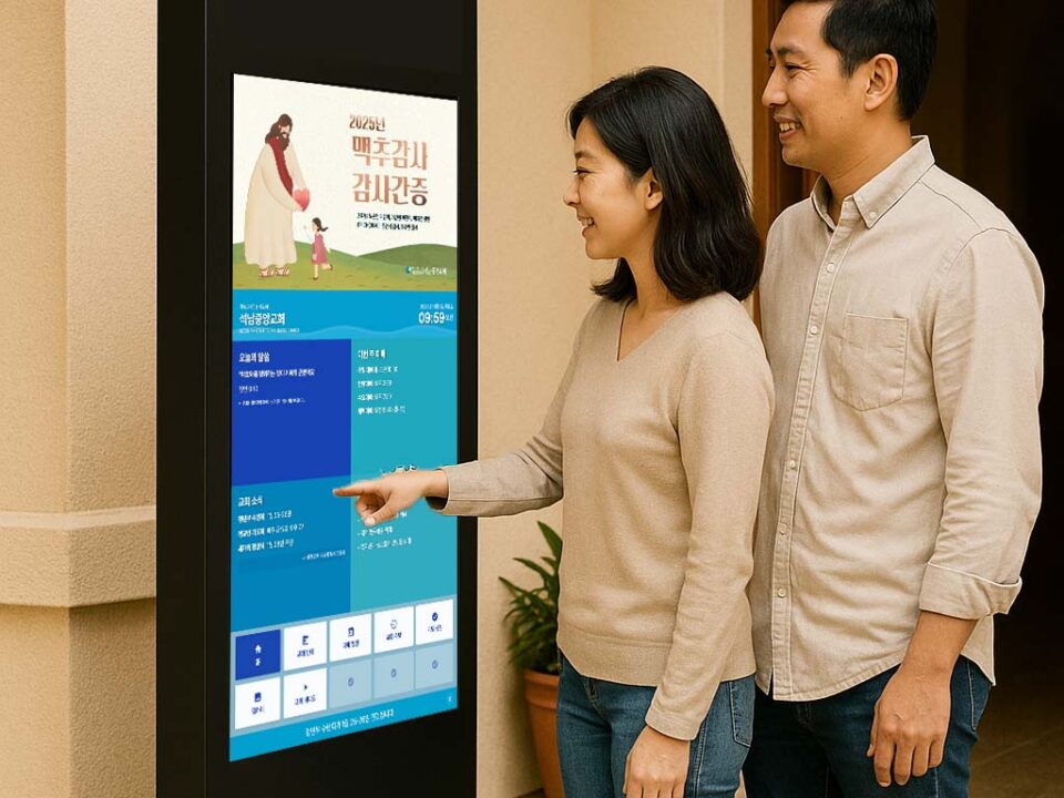교회용 키오스크 솔루션 4 easysign kiosk demo1